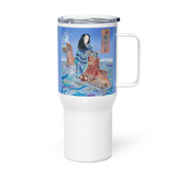 Flow of Grace - Energy Art by Matthew Smith - Travel Mug with a Handle