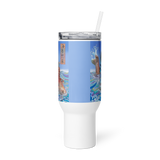 Flow of Grace - Energy Art by Matthew Smith - Travel Mug with a Handle