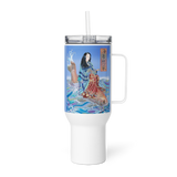 Flow of Grace - Energy Art by Matthew Smith - Travel Mug with a Handle