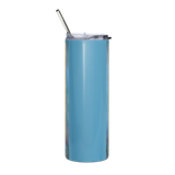 Blue Buddha - Energy Art by Matthew Smith - Stainless Steel Tumbler