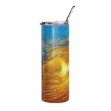 Wave of Thought - Energy Art by Matthew Smith - Stainless Steel Tumbler