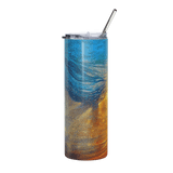 Wave of Thought - Energy Art by Matthew Smith - Stainless Steel Tumbler