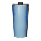 BLUE BUDDHA Energy Art by Matthew Smith - Tapered Stainless Steel Tumbler
