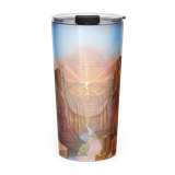 DAWN OF CONSCIOUSNESS Energy Art by Matthew Smith - Tapered Stainless Steel Tumbler