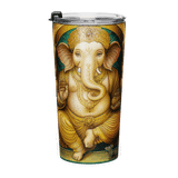 GOLDEN GANESH Energy Art by Matthew Smith - Tapered Stainless Steel Tumbler