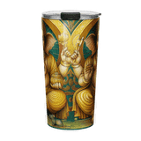 GOLDEN GANESH Energy Art by Matthew Smith - Tapered Stainless Steel Tumbler