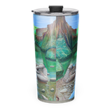 STREAM OF CONSCIOUSNESS Energy Art by Matthew Smith - Tapered Stainless Steel Tumbler