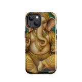 Golden Ganesh - Energy Art by Matthew Smith - Tough Case for iPhone®