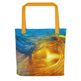 Wave of Thought Tote Bag Energy Art by Matthew Smith
