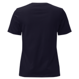 SAMJOKO CIRCLE WHITE Women's Relaxed T-Shirt