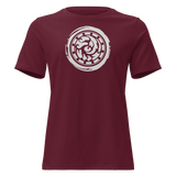 SAMJOKO CIRCLE WHITE Women's Relaxed T-Shirt