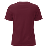 SAMJOKO CIRCLE WHITE Women's Relaxed T-Shirt