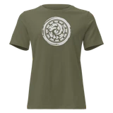 SAMJOKO CIRCLE WHITE Women's Relaxed T-Shirt