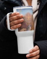 Dawn of Consciousness - Energy Art by Matthew Smith - Travel Mug with a Handle
