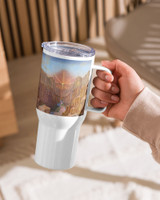 Dawn of Consciousness - Energy Art by Matthew Smith - Travel Mug with a Handle