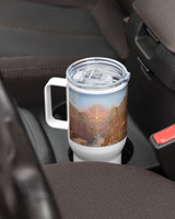 Dawn of Consciousness - Energy Art by Matthew Smith - Travel Mug with a Handle