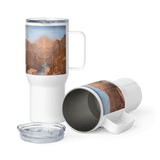 Dawn of Consciousness - Energy Art by Matthew Smith - Travel Mug with a Handle