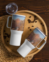 Dawn of Consciousness - Energy Art by Matthew Smith - Travel Mug with a Handle