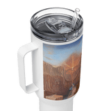 Dawn of Consciousness - Energy Art by Matthew Smith - Travel Mug with a Handle