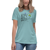 ENERGY FLOWS WHERE THE MIND GOES - Floral | Light | Women's Relaxed T-Shirt