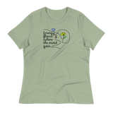 ENERGY FLOWS WHERE THE MIND GOES - Floral | Light | Women's Relaxed T-Shirt