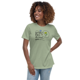 ENERGY FLOWS WHERE THE MIND GOES - Floral | Light | Women's Relaxed T-Shirt