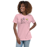 ENERGY FLOWS WHERE THE MIND GOES - Floral | Light | Women's Relaxed T-Shirt