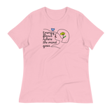 ENERGY FLOWS WHERE THE MIND GOES - Floral | Light | Women's Relaxed T-Shirt