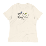 ENERGY FLOWS WHERE THE MIND GOES - Floral | Light | Women's Relaxed T-Shirt