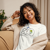 ENERGY FLOWS WHERE THE MIND GOES - Floral | Light | Women's Relaxed T-Shirt