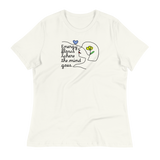 ENERGY FLOWS WHERE THE MIND GOES - Floral | Light | Women's Relaxed T-Shirt