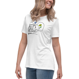 ENERGY FLOWS WHERE THE MIND GOES - Floral | Light | Women's Relaxed T-Shirt