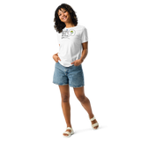 ENERGY FLOWS WHERE THE MIND GOES - Floral | Light | Women's Relaxed T-Shirt