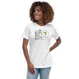 ENERGY FLOWS WHERE THE MIND GOES - Floral | Light | Women's Relaxed T-Shirt