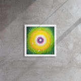 Jisu Han Energy Art Light of Life #25 | Framed Canvas Print
