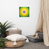Jisu Han Energy Art Light of Life #25 | Framed Paper Print