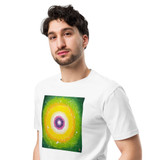 13th Anniversary Special - LIGHT OF LIFE #25 WE'RE ALL SHINING Unisex Premium Cotton T-shirt Energy Art by Jisu Han