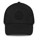 SAMJOKO ROUND BLACK Embroidered Classic Dad Hat