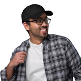SAMJOKO ROUND BLACK Embroidered Classic Dad Hat
