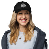 SAMJOKO ROUND WHITE Embroidered Classic Dad Hat