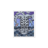 Welcoming Blessings  #03 - Energy Art by Meekyung Shin  - Framed Canvas Print