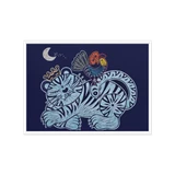 Welcoming Blessings  #09 - Energy Art by Meekyung Shin - Framed Canvas Print