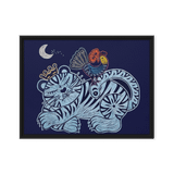Welcoming Blessings  #09 - Energy Art by Meekyung Shin - Framed Canvas Print