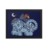 Welcoming Blessings  #09 - Energy Art by Meekyung Shin - Framed Paper Print