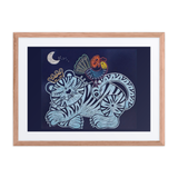 Welcoming Blessings  #09 - Energy Art by Meekyung Shin - Framed Paper Print with Mat