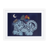Welcoming Blessings  #09 - Energy Art by Meekyung Shin - Framed Paper Print with Mat