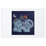 Welcoming Blessings  #09 - Energy Art by Meekyung Shin - Framed Paper Print with Mat