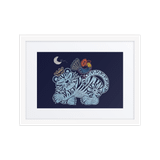 Welcoming Blessings  #09 - Energy Art by Meekyung Shin - Framed Paper Print with Mat