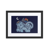 Welcoming Blessings  #09 - Energy Art by Meekyung Shin - Framed Paper Print with Mat