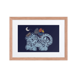 Welcoming Blessings  #09 - Energy Art by Meekyung Shin - Framed Paper Print with Mat